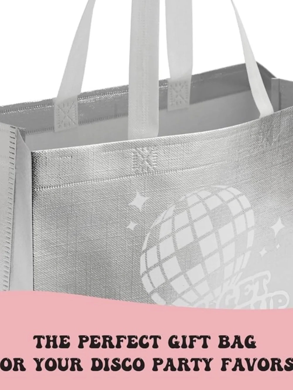 Last Disco Bachelorette Party Gift Bags Set of 7 Iridescent “Let’s Get Funked Up
